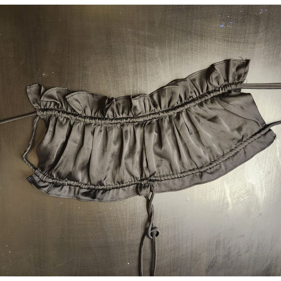 Free People Other - Women's Free People Black Ruffled Bandeau Top XS